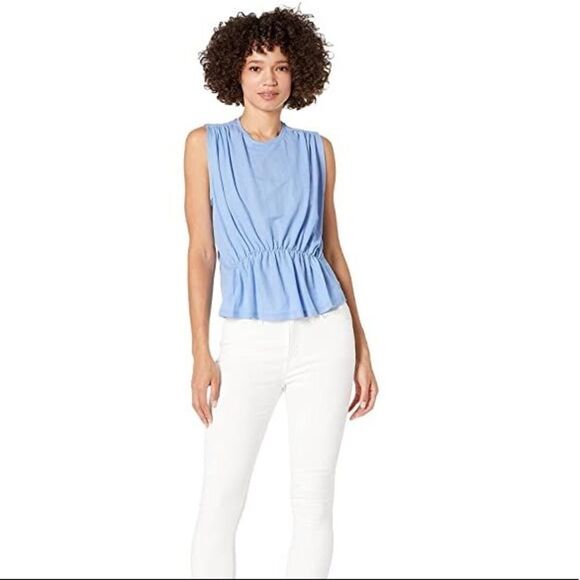 Bishop + Young Boardwalk Peplum Tee Sky Medium - Picture 3 of 9